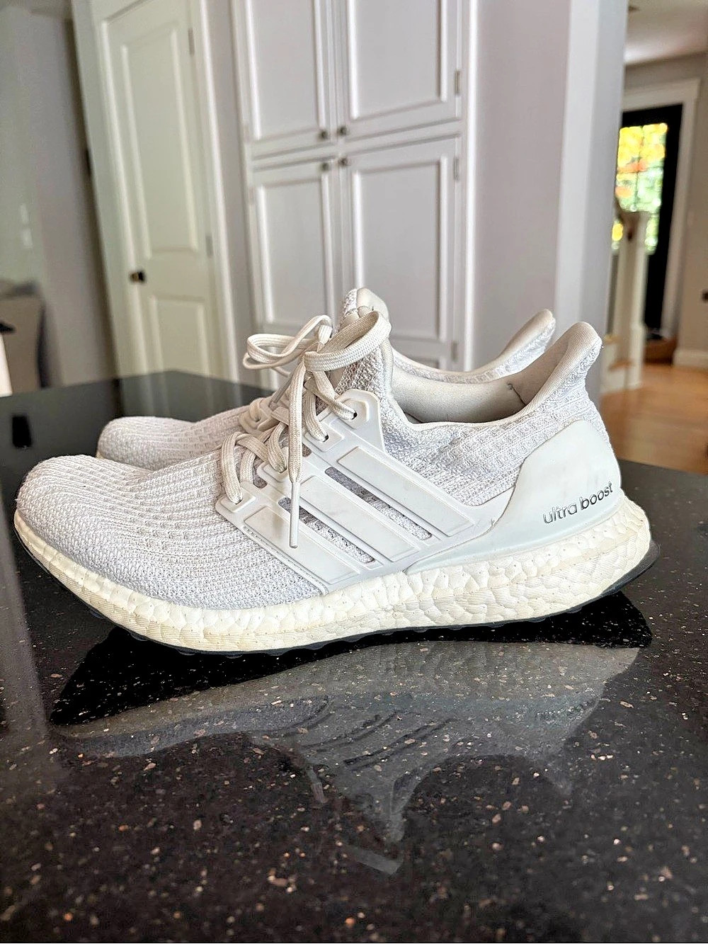 adidas Ultra Boost Women's White Athletic Shoes